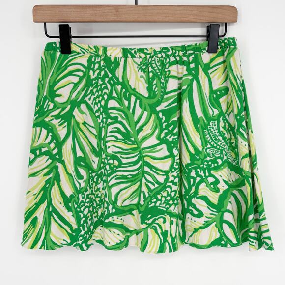 Lily Pulitzer Ramona Green Jersey Knit Skort Size 2 - Picture 3 of 5